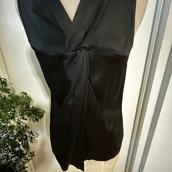 3.1 PHILLIP LIM  Black Crew Neck Twisted Tank Size 2 - Picture 5 of 9